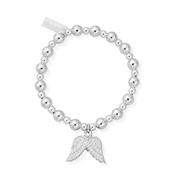 ChloBo Children's Mini Small Ball Double Angel Wing Bracelet image