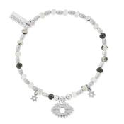 ChloBo Visionary Black Rutilated Quartz Bracelet in Silver
