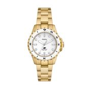 Ladies Fossil White and Gold Toned Watch image