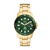 Fossil Blue Green and Gold Toned Mens Watch image