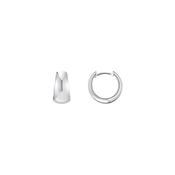 Thomas Sabo Silver classic hoop earrings in chunky, trapezoidal shape
