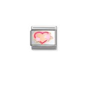 Nomination Composable Classic Link Pink Heart With Stars