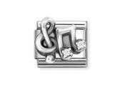 Nomination Composable Classic Link Music Notes And Cubic Zirconia