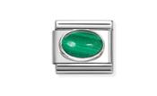 Nomination Composable Classic Link Malachite Stone