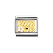 Nomination Composable Classic Link Bag With Flower