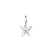 Thomas Sabo Charm pendant butterfly white stones