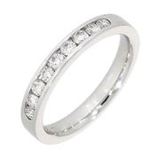 Platinum Diamond Channel Set Band