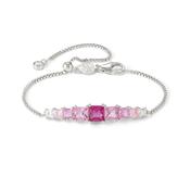 Nomination Day To Night Silver Bracelet With Pink Cubic Zirconia image