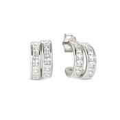 Nomination Day To Night Silver Cubic Zirconia Earrings image