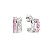 Nomination Day To Night Pink And Silver Cubic Zirconia Earrings image