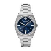 Emporio Armani Federico Stainless Steel Blue Dial Watch image