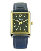 Telstar Blue and Gold Rectangular Manhattan Watch image