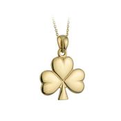 18K Gold Plated Shamrock Necklace image