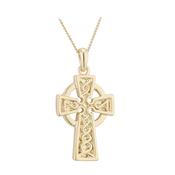 18K Gold Plated Celtic Cross Necklace image