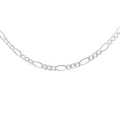 Sterling Silver 18" Hollow Figaro Chain
