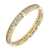 18k Gold Full Diamond Hoop Eternity Ring