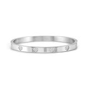 Nomination Pretty Bangles Stainless Steel And Cubic Zirconia