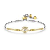 Nomination Royal Dream Two Tone Heart Cubic Zirconia Bracelet image