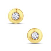18k Gold Lab Diamond Stud Earrings 0.60Cts image