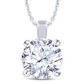 18K White Gold Lab Diamond Pendant 0.30ct image