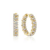 Sif Jakobs Livigno Grande Creole Gold Plated Hoop Earrings