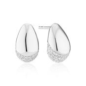Sif Jakobs Pave Cubic Zirconia Acorn Style Stud Earrings