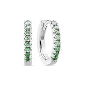 Sif Jakobs Ellera Green Stone Hoop Earrings