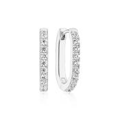 Sif Jakobs Capizzi Cubic Zirconia Oval Piccolo Hoop Earrings