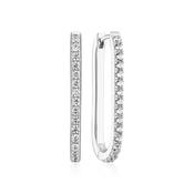 Sif Jakobs Capizzi Cubic Zirconia Oval Hoop Medio