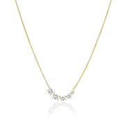 Sif Jakobs Ellisse Clinique Gold Plated Cubic Zirconia Necklace