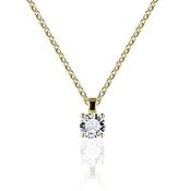 Gisser Gold Plated Cubic Zirconia Pendant