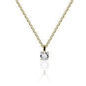 Gisser Gold Plated Small Cubic Zirconia Pendant