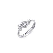 Gisser Silver Cubic Zirconia Multi Stone Ring