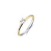 Gisser Gold Plated 4 Claw Cubic Zirconia Ring