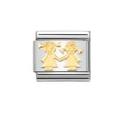 Nomination Composable Classic Link Sisters in 18k Gold