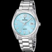 Festina Gents Stainless Steel Watch Sky Blue Dial