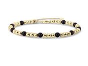 Gisser Black and Gold Beaded Bracelet