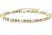 Gisser Gold and Pearl Beaded Bracelet