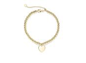 Gisser Bead and Heart Bracelet