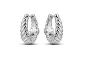 Gisser Silver Rope Hoops