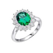 Diamonfire Green Cluster Ring image