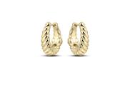 Gisser Gold Plated Rope Hoops