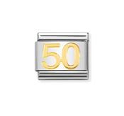 Nomination Classic Composable Link with Number 50