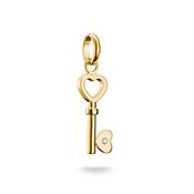THOMAS SABO Gold Plated Love Key Charm Pendant