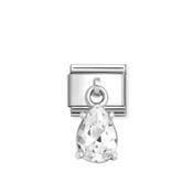 Nomination Composable Classic Link White Cubic Zirconia Drop image
