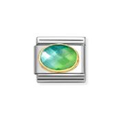 Nomination Composable Classic Link Green Blue Stone