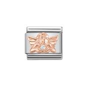 Nomination Composable Classic Link Family Angel With Stone