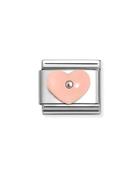 Nomination Composable Classic Link Pink Heart Synthetic Stone