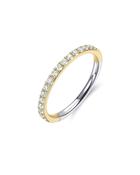 Gisser Gold Plated Cubic Zirconia Band Ring image