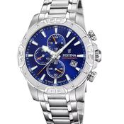 Festina Gents Stainless Steel Blue Multi Dial Gents Watch image